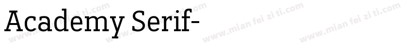 Academy Serif字体转换